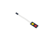 Red And Yellow Two Button Mini Membrane Switch Panel 20x40MM