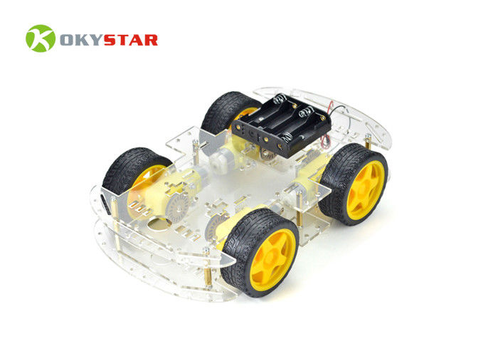 4WD DIY Smart Science Arduino Car Robot / Robot Car Chassis Kit For High School Games