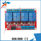 Lightweight Four Channel Relay Module For Arduino , Red Board