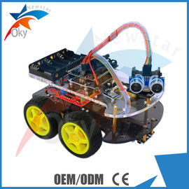 4WD Car Ultrasonic Line track Obstacle Avoidance Anti drop Smart Car Robot Kit