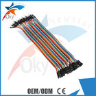 1 Pin-1 Pin Female To Male Jumper Wires For Arduino , 40pcs In Row Dupont Cable 20cm