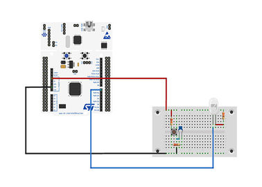 White STM32 Electronics Development Board 32.768 kHz with STM32F401RE-OKY2015