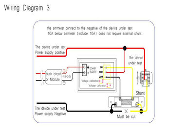 DC 0 - 100V / 50A Ampere Meter Digital Red Blue Dual Color For Current Voltage Measurement