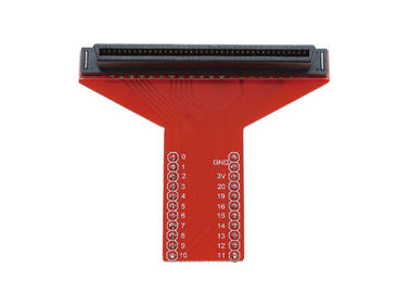 Environmental Friendly Electronic Components Red T Type Shield Adapter For Microbit