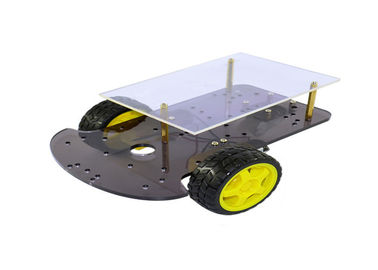 2 Layer Line Tracing Arduino Car Robot , Two Wheel Drive Smart Car Kits
