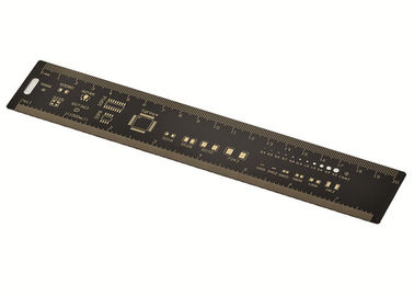 PCB 20CM Ruler Soldering Measuring Tool For Electronic Component Surface Mount Black Color