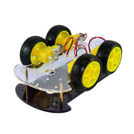 DC 6V DIY Smart Robot Car Extended Edition Four Wheel Drive Double - Deck