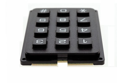 4 X 3 Matrix Keyboard 12 Keys Black Color 7 x 5.2 x 0.9cm Size With Plastic Material