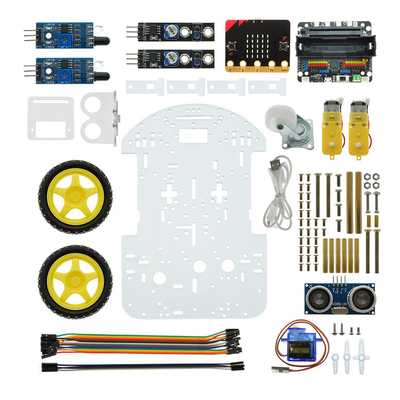 Multi - Function Robot Car Kits Ultrasonic Sensor Assembly With Tutorial