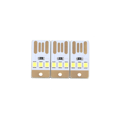 USB Portable Night Light Module 0.2 Pixel Pitch Mini Keychain 3 LED For Camping