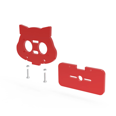 Red Electronic Components Ultrasonic Sensor Mounting Bracket Holder With Screws