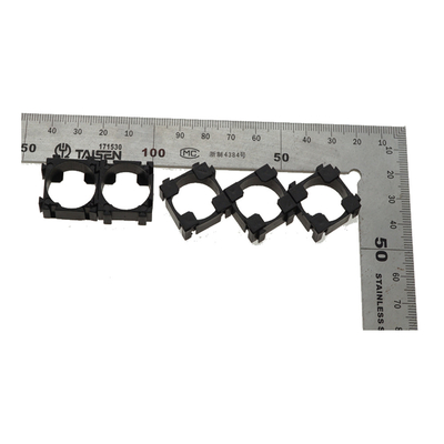 Single Lithium Battery Combination Bracket 18650 Black Color 20 * 20mm