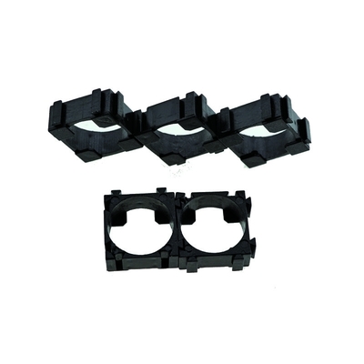 Single Lithium Battery Combination Bracket 18650 Black Color 20 * 20mm