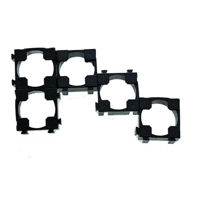 Single Lithium Battery Combination Bracket 18650 Black Color 20 * 20mm