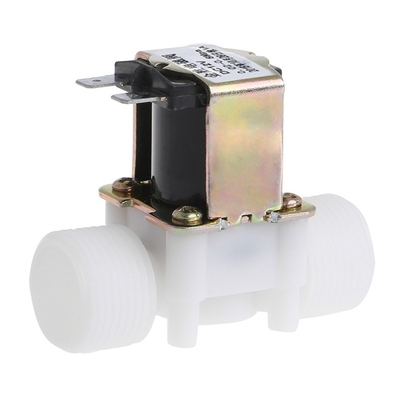 Plastic Electric Magnetic Water Control Valve Solenoid Valve 12V 24V Normally Closed