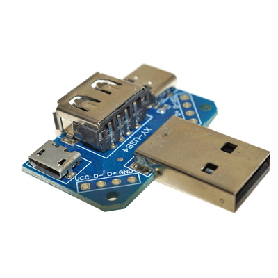 Multiple USB Adapter Micro USB Board Male To Female 4P Type C USB Converter