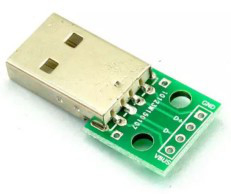 USB 2.0 Male To 2.54mm DIP PCB Adapter Board