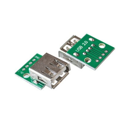 USB To 2.54mm DIP Adapter Female Connectors PCB Converter Board