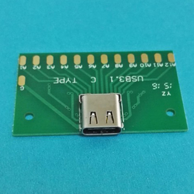 Okystar Green Color USB Type C Female Adapter