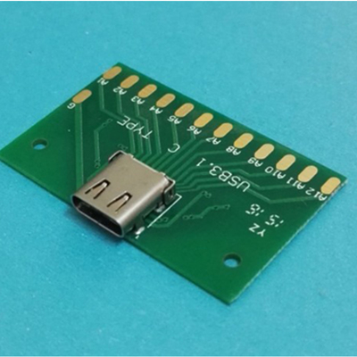 Okystar Green Color USB Type C Female Adapter