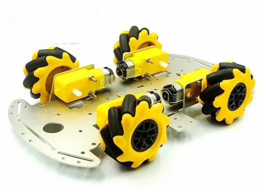 Aluminum Alloy RC Robot Car Chassis With Mecanum Wheel