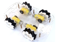 65mm Plastic Omnidirectional Wheels Robot With TT Motor Coupling