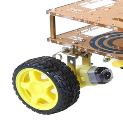 400mAh 4WD Robot Car Chassis With DC Motor