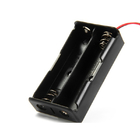 Black Two 18650 Battery Holder Case With Switch
