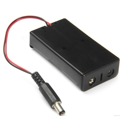 Black Two 18650 Battery Holder Case With Switch