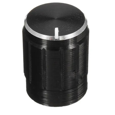 Okystar 15*16mmh Black Solid Aluminum Potentiometer Knob