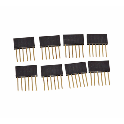 2.54mm 6 8 10 Pin Header Connector For Arduino Shields Gold Plating