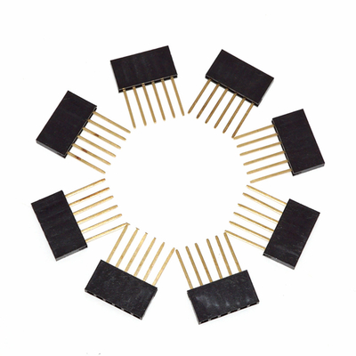 2.54mm 6 8 10 Pin Header Connector For Arduino Shields Gold Plating