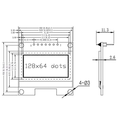 0.96&quot; Serial 128X64 OLED LCD LED Display Module For Arduino