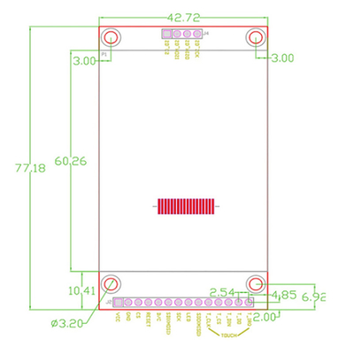 2.4" SPI Serial 320X240 TFT Touch Display Module  For Arduino