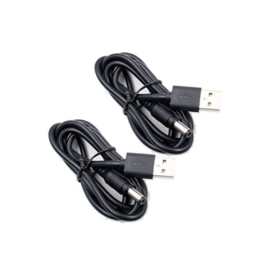 20AWG Copper USB Type A Male To 5.5x2.1mm Barrel Male DC Power Cable