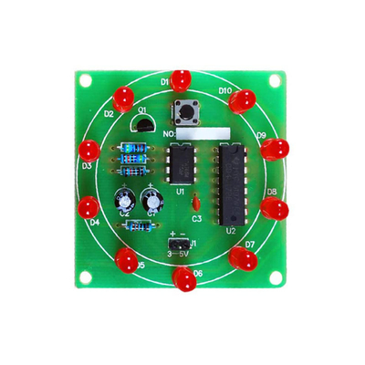 Diameter 50mm Red LED Turntable Lamp For Computer