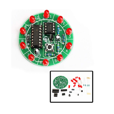 Diameter 50mm Red LED Turntable Lamp For Computer