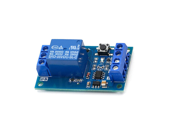One Key Start Stop Self Lock 5V / 12V Bistable Relay Module For Arduino