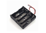 5.7x6.2x1.5cm 4AA Flat Battery Holder PVC Storage Box With Wire Lead