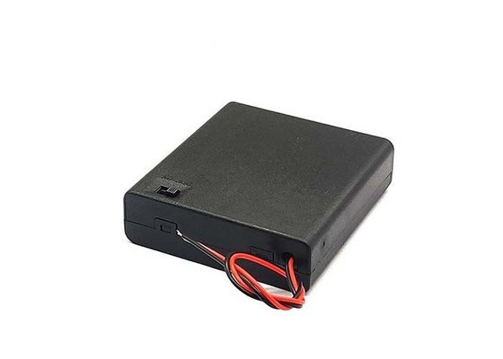 2 Wire 6v 4AA Battery Box Electronic Components With Wire And Switch