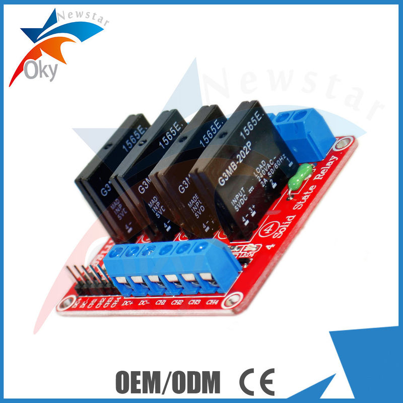 SSR Solid-State Arduino Relay Module 4 Channel Low Level 5V DC