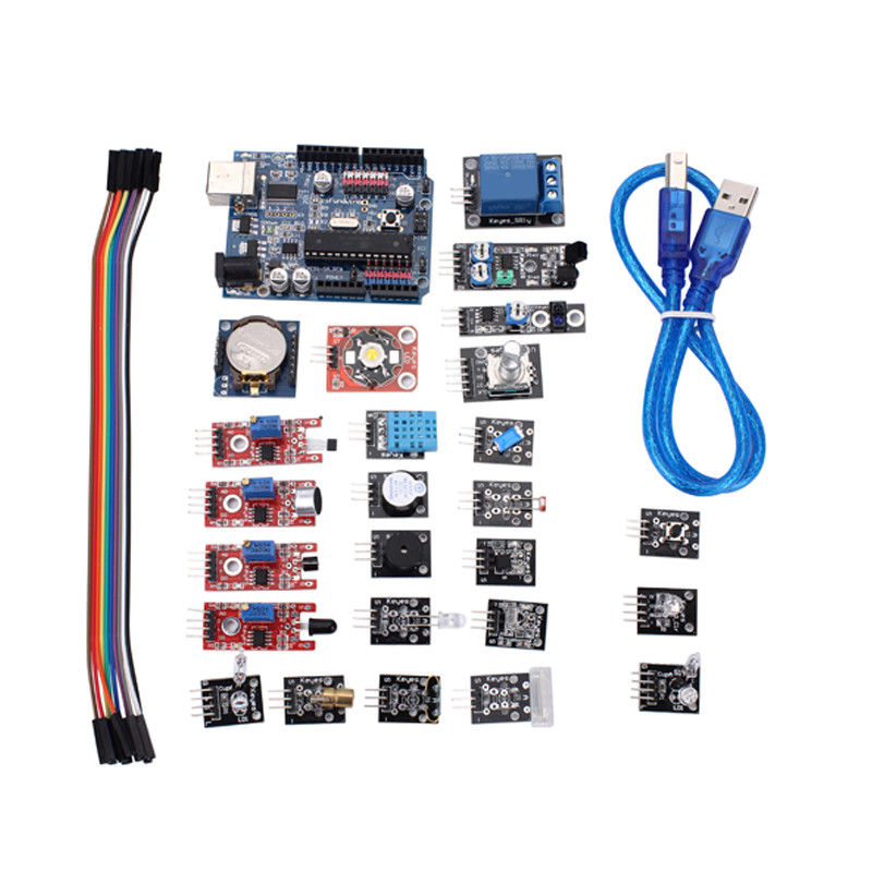 24Pcs Arduino Sensor Kit With UNO R3 Development Board DHT11 Sensor