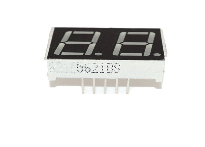 0.56" 2 Digit 7 Segment LED Display ABS Material Common Cathode Type