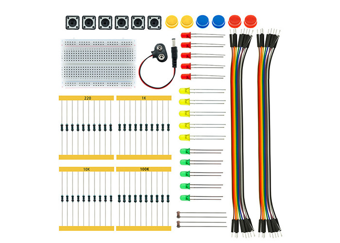 OEM / ODM Jumper Wires Electronic Breadboard Starter Kit For Arduino