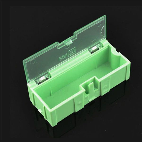 Durable Green SMD Storage Box , Plastic Electronic Components Box