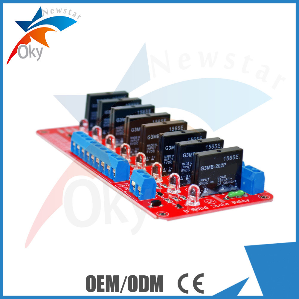 8 Channel SSR Arduino Solid State Relay Shield With Low Level