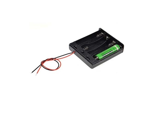 2 Wire 6v 4AA Battery Box Electronic Components With Wire And Switch
